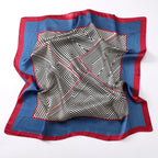 Square Silk Scarf | Digital Print | Custom Logo | 100 MOQ | Women's Fashion