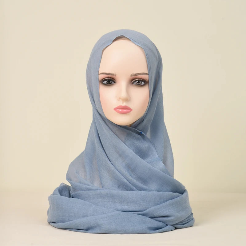 Polyester Silk Satin Hijab | 107x180cm | 24 Colors | Wholesale | Custom Packaging