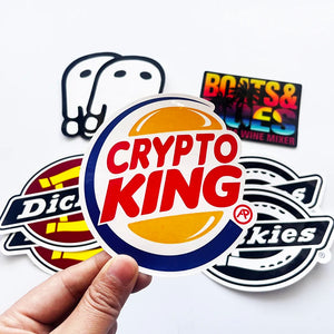 Custom Waterproof Die-Cut Vinyl Stickers with Logo | Bulk Labels