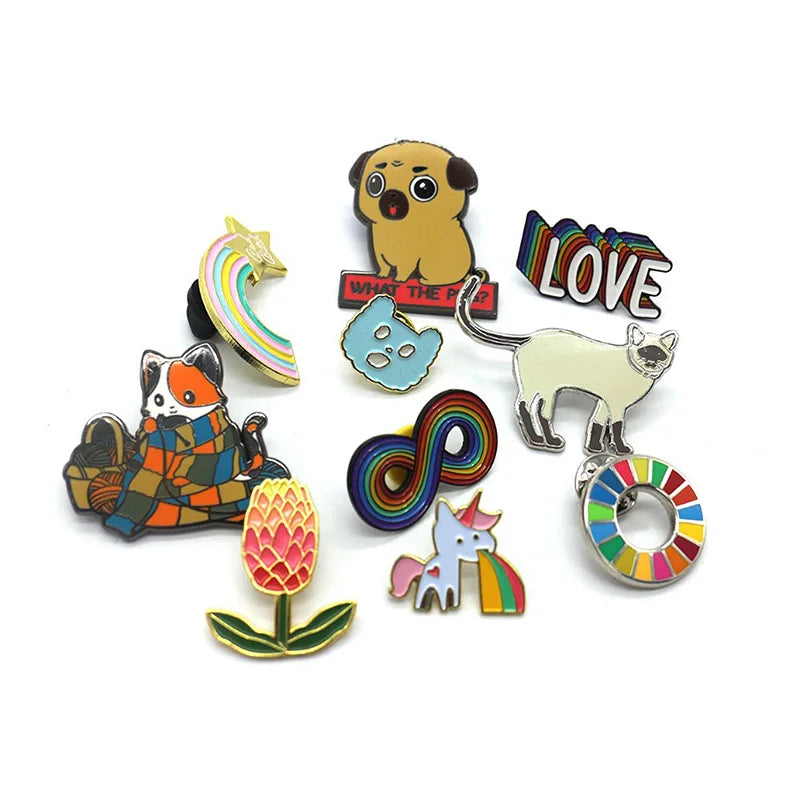 Custom 3D Soft Enamel Pins | Metal Badges | MOQ 100 | 15-Day Lead Time