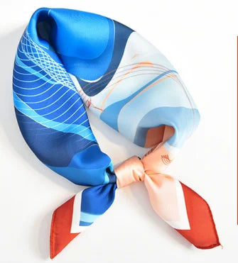 Double-sided Silk Twill Scarves | Hand-rolled Edge & 2025 SS Collection | Luxury Wholesale 1-Piece MOQ