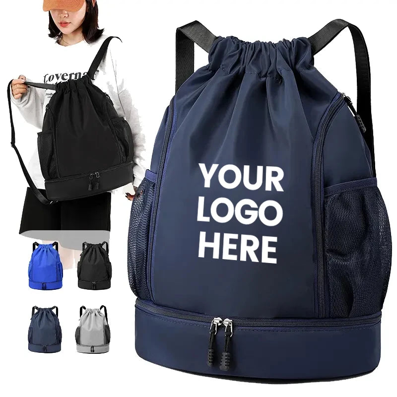 Minimalist Waterproof Gym Backpack with Drawstring Design | Custom Branding for Sports, Travel & Active Lifestyle