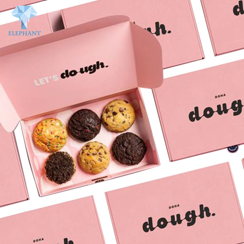 Custom Biodegradable Corrugated Box | Folding Cake Cookie Packaging | Wholesale