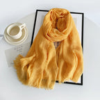 Wholesale Polyester Scarves: 105 Colors, 10-Day Lead, 90x180cm | Spring/Summer Women's Fashion