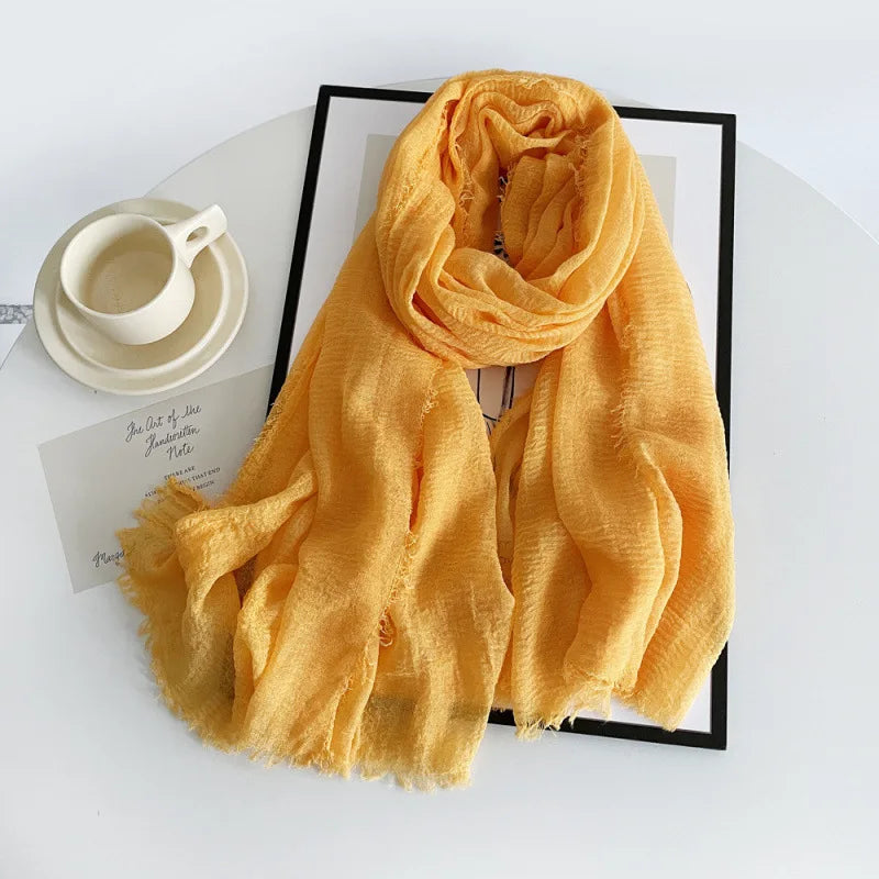 Wholesale Polyester Scarves: 105 Colors, 10-Day Lead, 90x180cm | Spring/Summer Women's Fashion