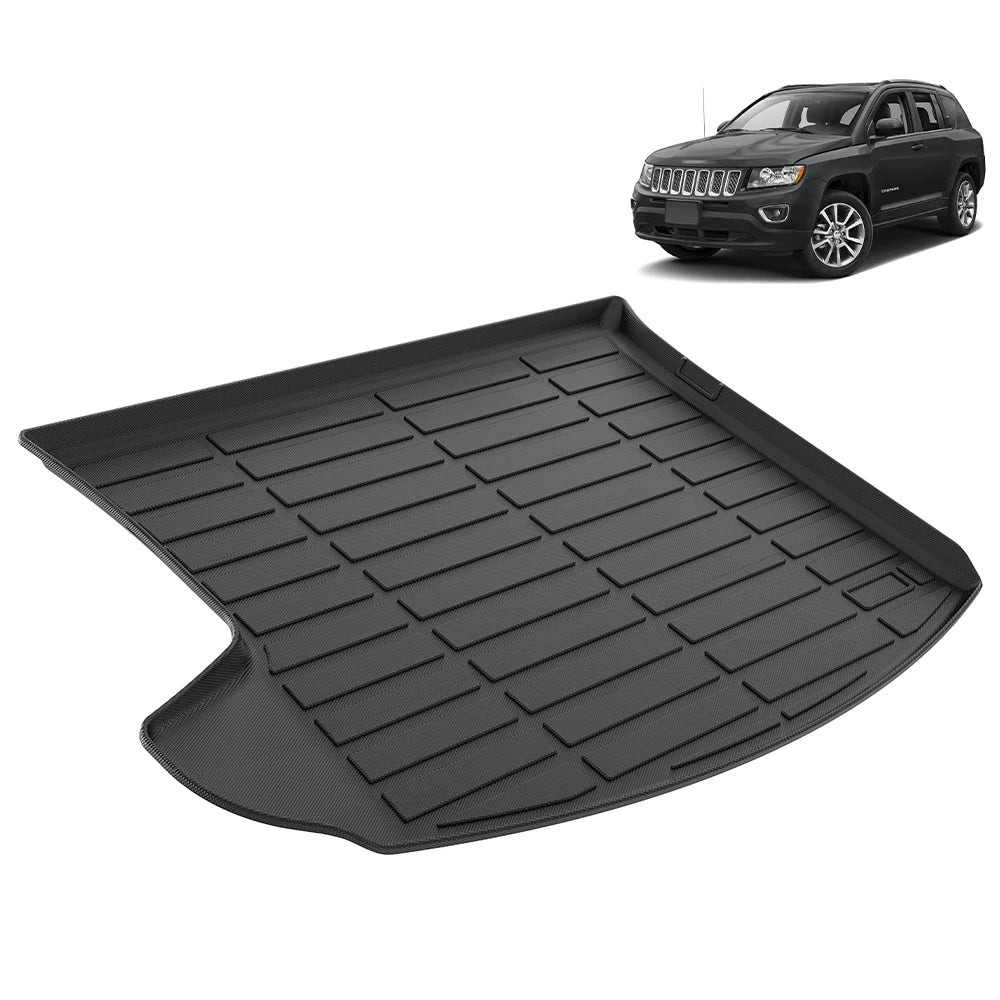 Jeep Compass 2007-2016 Custom Fit TPE Trunk Mat, Waterproof Deep Dish Cargo Liner