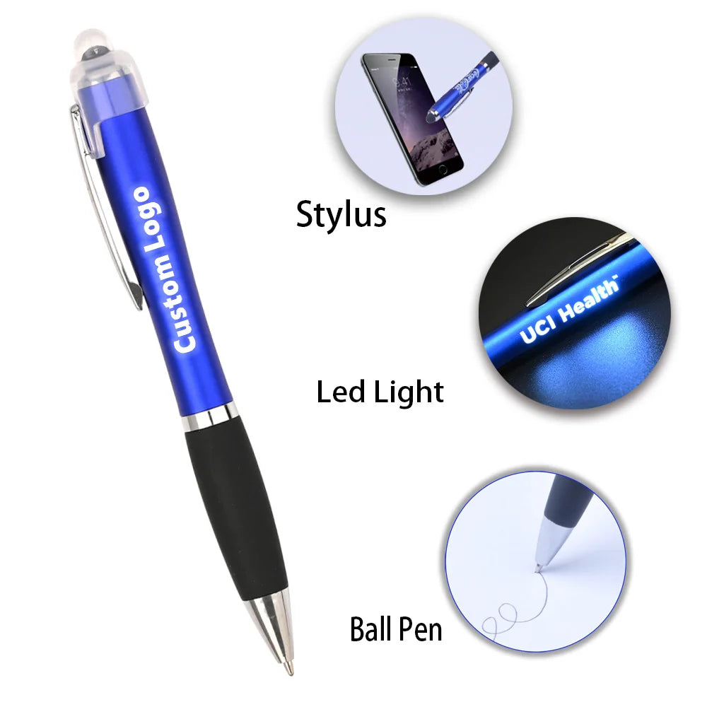 Custom LED Light Up Stylus Pen with Logo | MOQ 50 Promotional