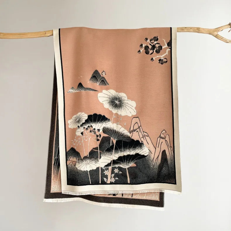 Custom Jacquard Men's Winter Scarves | 20-Piece MOQ & 10-Day Lead Time | Windproof Polyester
