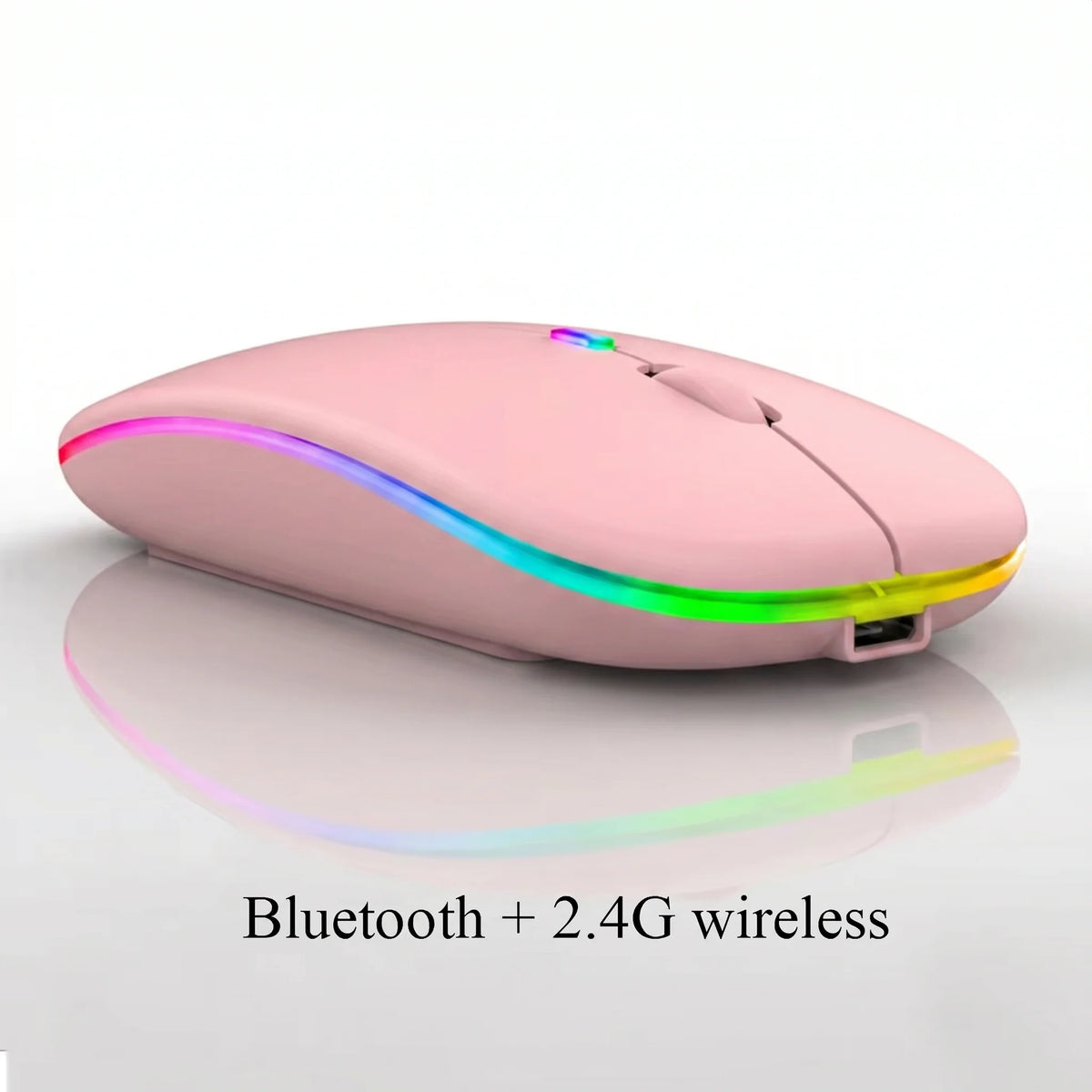 Custom RGB Wireless Mouse with Logo | MOQ 10 Pcs