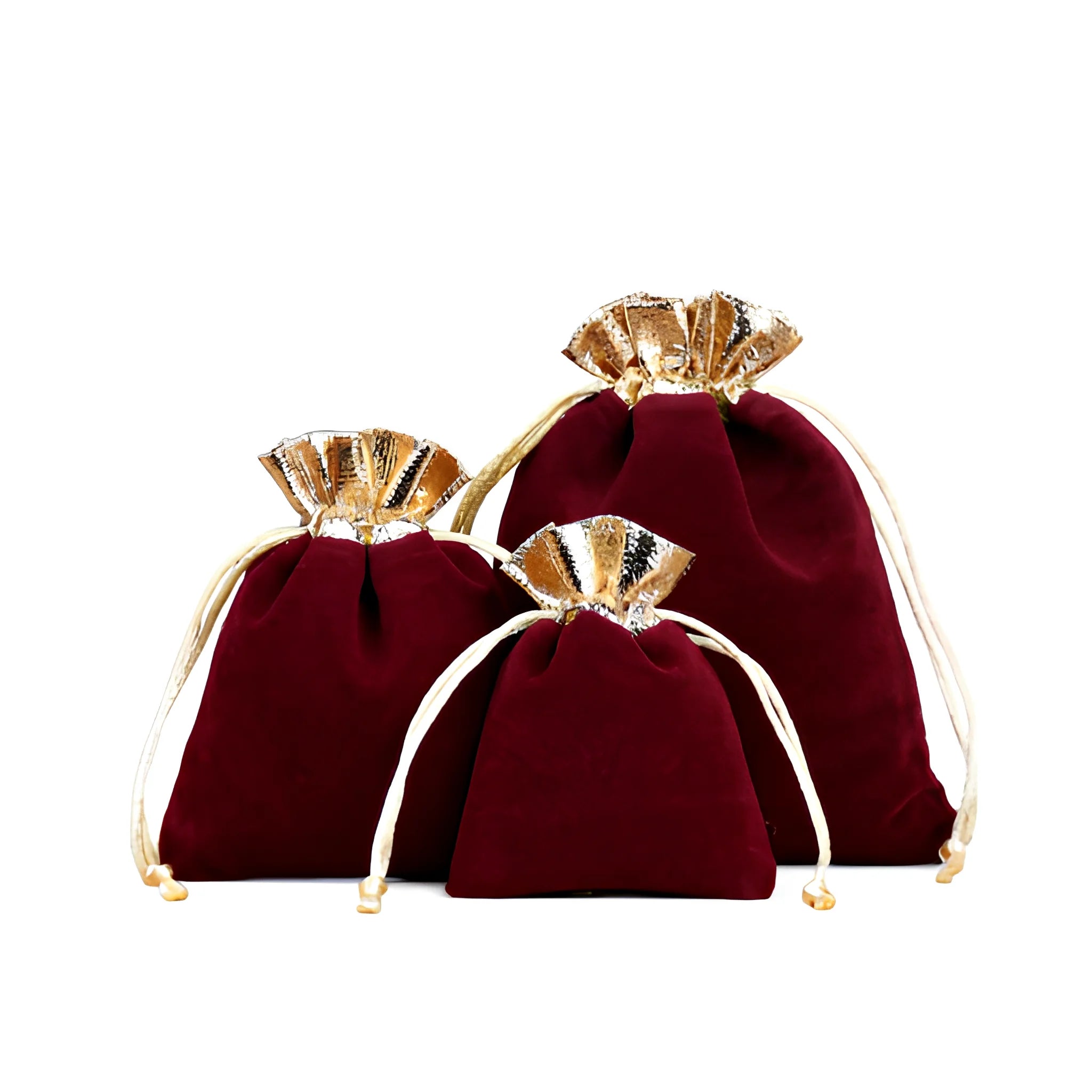 Custom Velvet Drawstring Jewelry Bags | 0.005kg Storage with Stamping