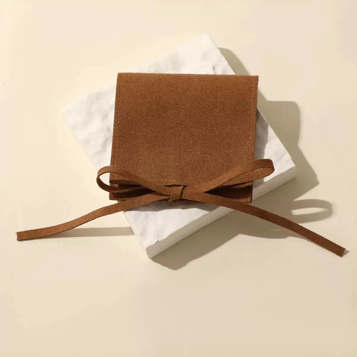 Custom Microfiber Suede Jewelry Pouch Wholesale | 50 MOQ Button Closure