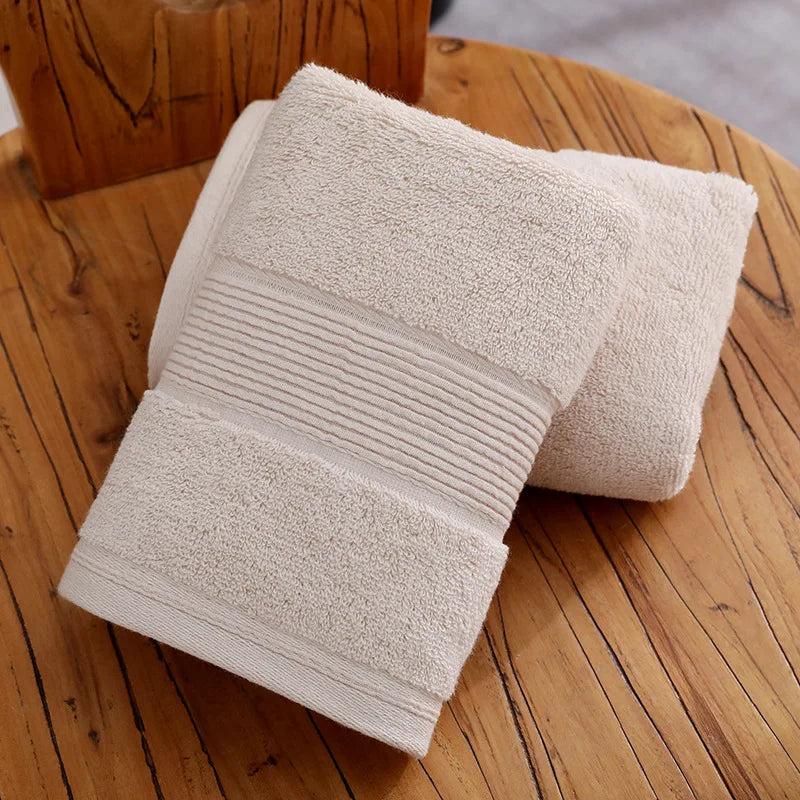 100% Pure Cotton Extra-Thick Face Towel | 120g | OEM Logo | 1 MOQ | Hotel Spa