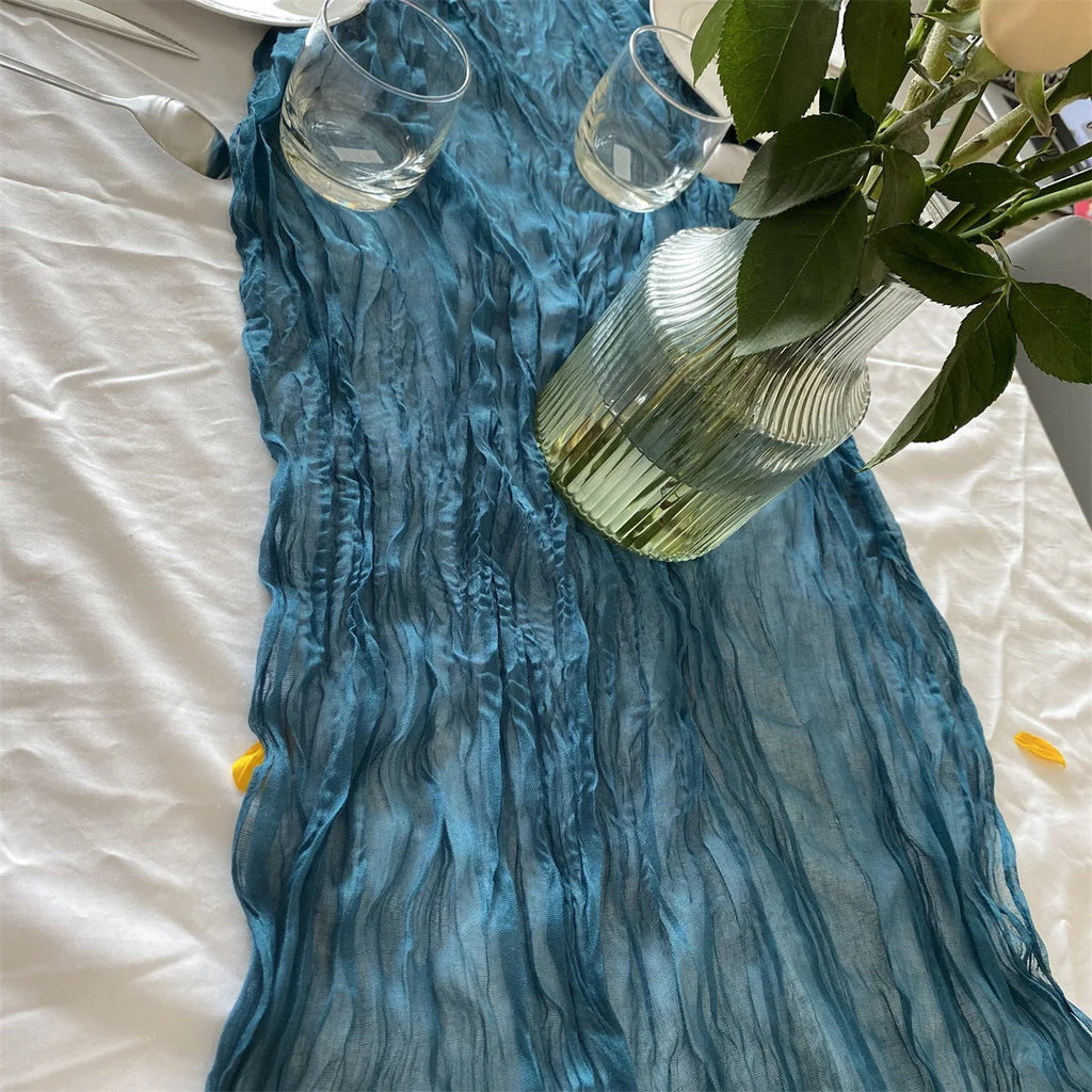 Cheesecloth Table Runners | OEKO-TEX | MOQ 1 | Luxury