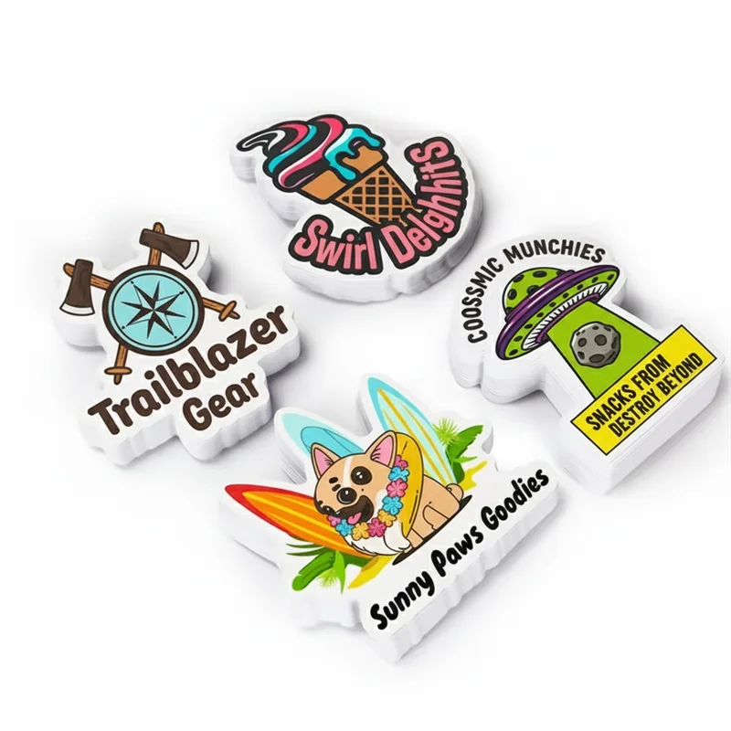 Custom Waterproof Vinyl Stickers | 100 Pcs MOQ UV Printing Die-Cut