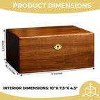 Custom Acacia Wood Storage Boxes with Logo – 14-Day Lead