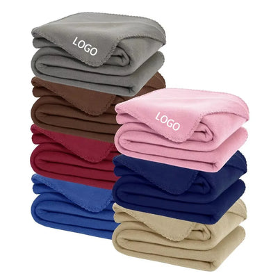 Custom Polar Fleece Blanket 300pcs MOQ | 180gsm, Anti-Pilling, AZO Free for Indoor/Outdoor Promotion