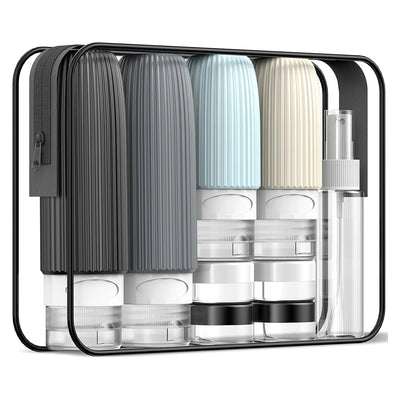 Eco-Friendly Travel Bottle Set — 16-Piece, TSA Approved, 7-Day Lead