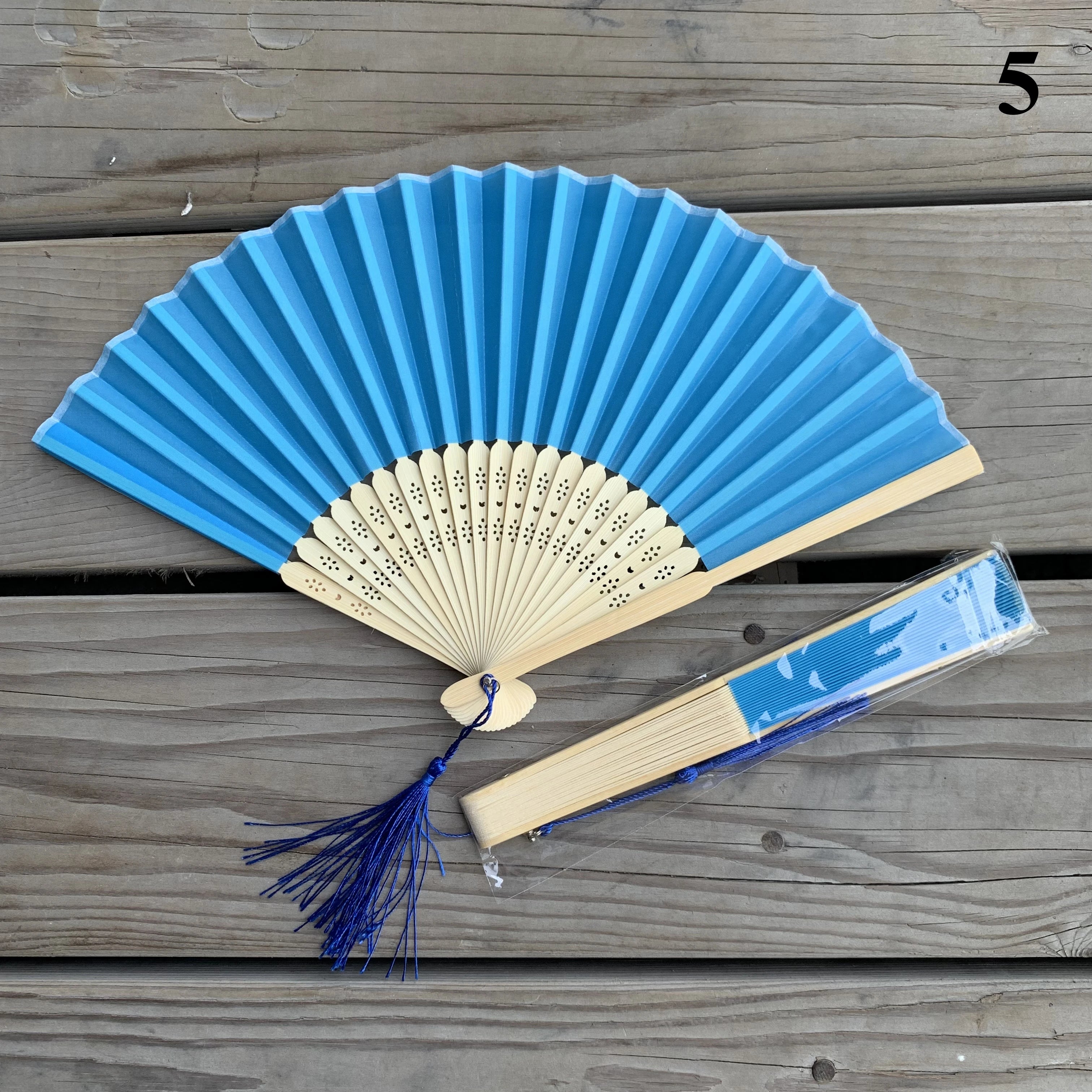 Custom Bamboo Hand Fans with Logo – 100 MOQ, 7-Day Lead