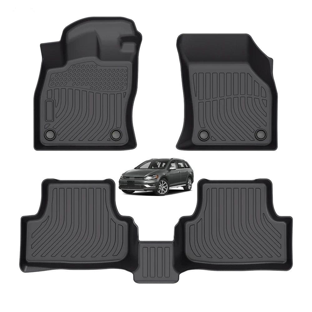 Volkswagen Golf Alltrack 2017-2019 Custom Fit 3D TPE Floor Mats