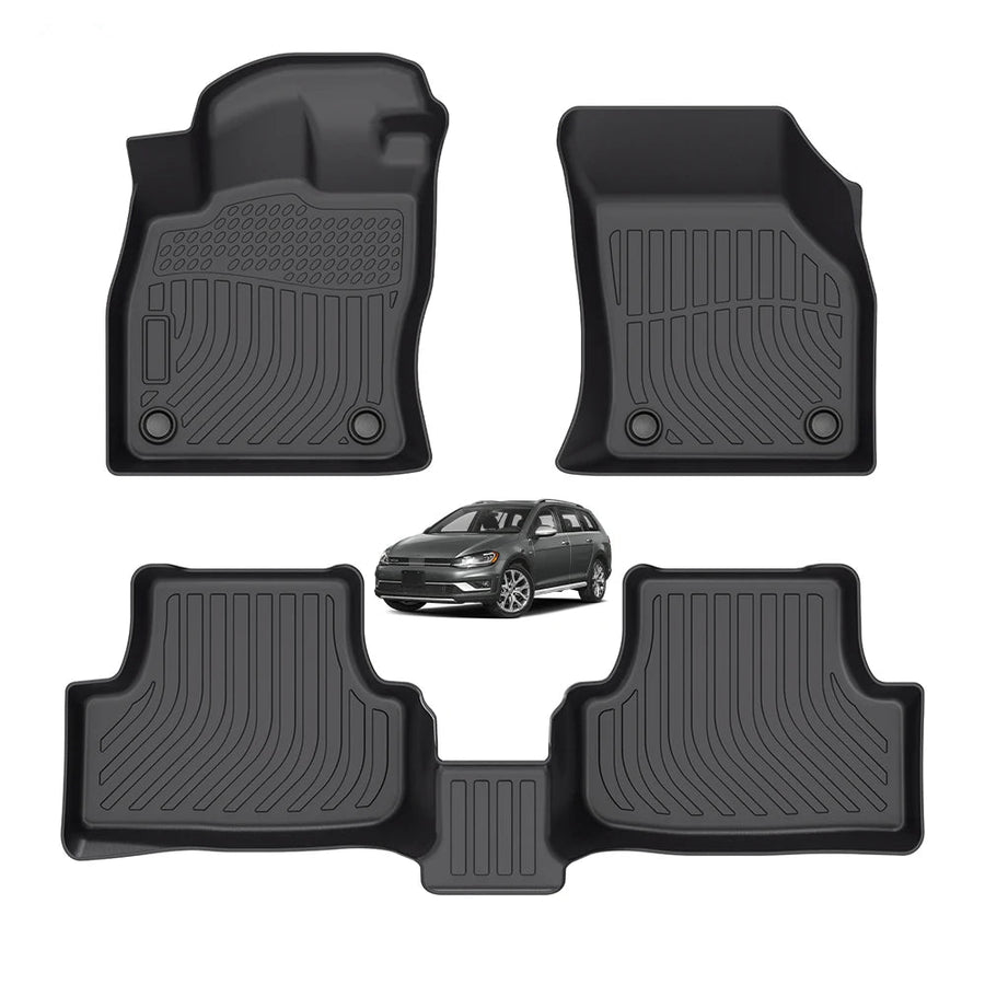 Volkswagen Golf Alltrack 2017-2019 Custom Fit 3D TPE Floor Mats