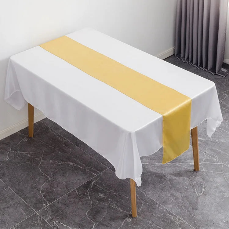 Satin Table Runners | 12×108 Inch | Stocked | MOQ 10