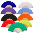 Custom Wooden Hand Fan | Foldable Wood Handle Fan | Bulk Corporate Events