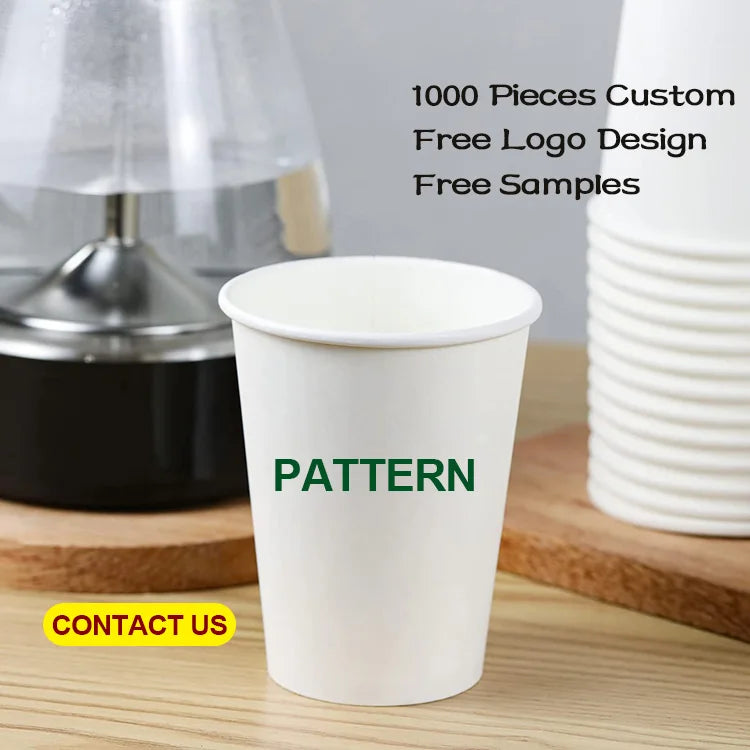 Cheap Custom Logo Single Wall Craft Paper Cup for Hot Drinks | MOQ 5,000
