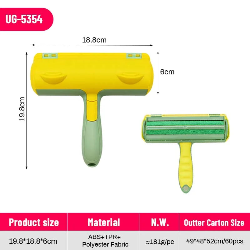 Custom Pet Hair Remover Roller Self-Cleaning ABS Steel | Wholesale Dog Cat Fur Brush OEM