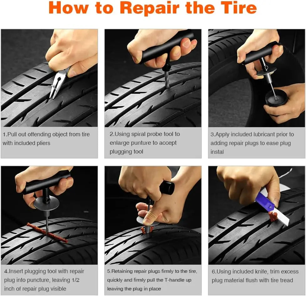IFIXPRO 68Pcs Tire Repair Kit with Metal Tools | MOQ 500