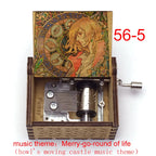 Wooden Hand-Cranked Music Box | Howl's Moving Castle | 10 MOQ | Custom