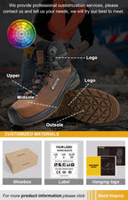 Custom S3 Composite Toe Work Boots with Logo | OEM MOQ 500
