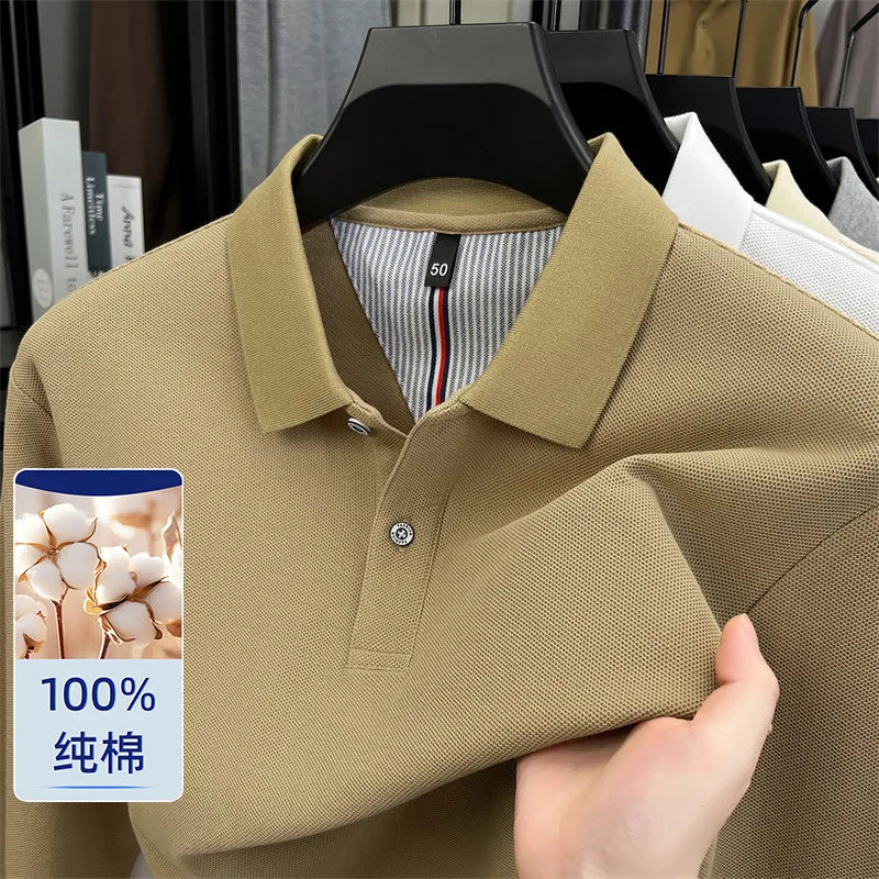 100% Cotton Pique Long Sleeve Shirt | Breathable Moisture-Wicking | Custom Printing