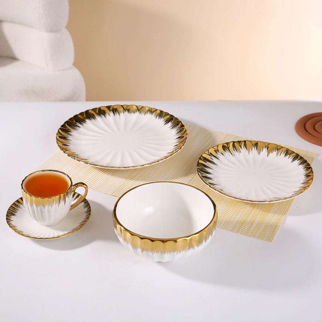 Custom Ceramic Tableware Set with Logo | 200 MOQ