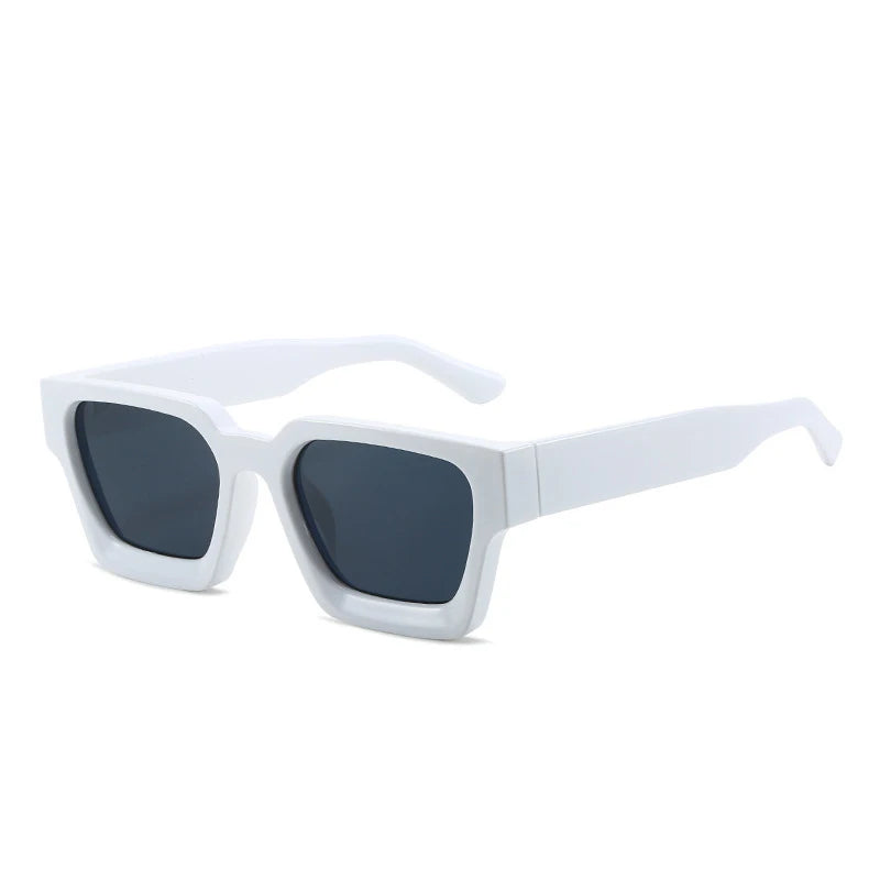Custom Logo UV400 Rectangle Sunglasses | PC Frame 100 MOQ Private Label