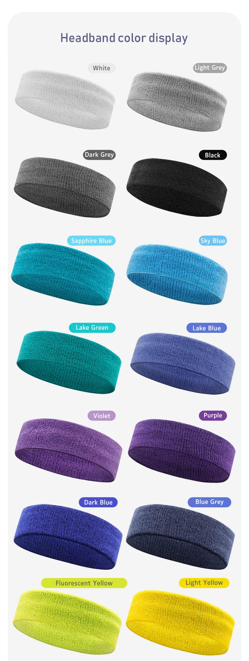 5.5cm Wide Spandex Yoga Headband with Custom Print | Sweat Absorption for Workout