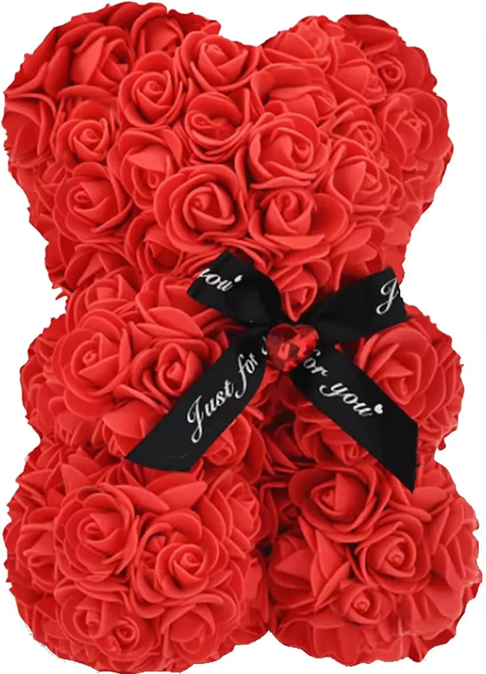 Wholesale Artificial Rose Bear with Handmade Eternal Flower Teddy Bear for Valentine's Day Mother's Day Gift with Box