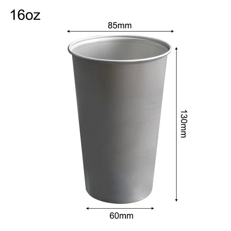 Custom 16oz Aluminum Tumbler | Food-Grade | Reusable Drinkware | Bulk Logo