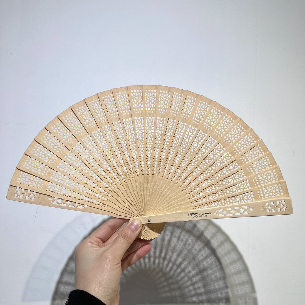 Custom Bamboo Wedding Hand Fans | Eco-Friendly Souvenir | Bulk Wedding Favors