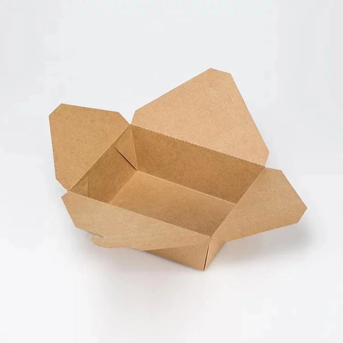 Biodegradable Kraft Food Boxes | 1,000 Pcs MOQ, 5 Sizes | Food-Grade
