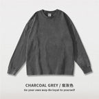 300G Heavyweight Long-Sleeve T-Shirt | Pure Cotton Oversized Fit