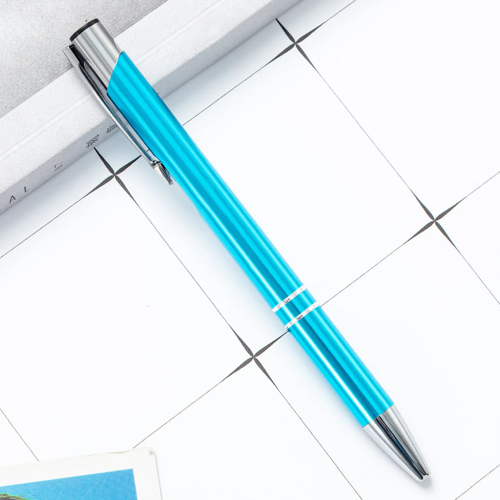 Laser Engraved Metal Pens: 7-Day Lead, 140x10mm, Custom Logo | Promotional Ballpoint Gifts