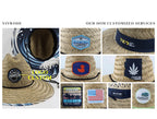 Custom Natural Grass Wide Brim Hats | 50-Piece MOQ & 5-Day Lead Time | Beach & Lifeguard Sun Hats