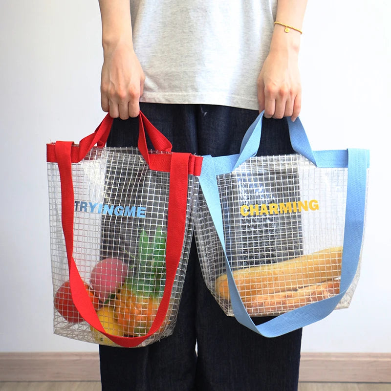 Custom PVC Net Mesh Shopping Bag | Bulk Wholesale