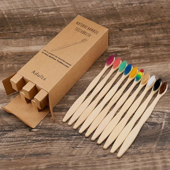 Wholesale 18cm Bamboo Toothbrush with Custom Logo | Bulk Hotel Amenities & Eco Giveaways