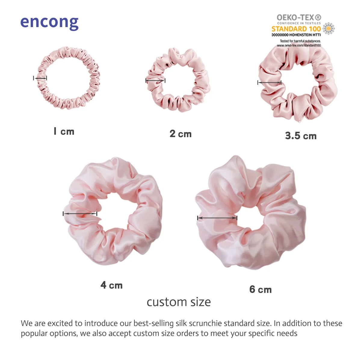Custom Silk Scrunchies with Logo | Bulk MOQ 2 Pcs