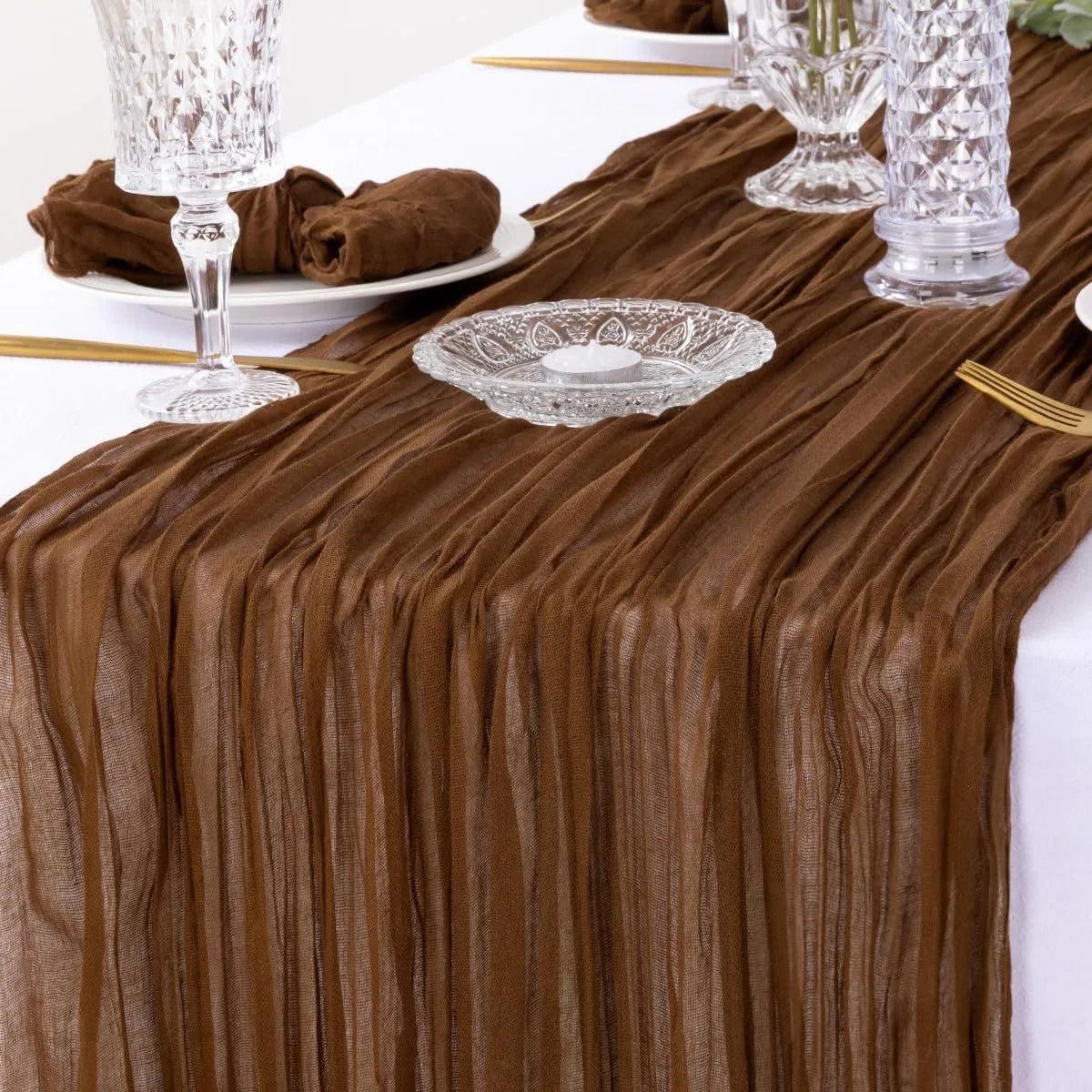 Cheesecloth Table Runners | OEKO-TEX | MOQ 1 | Luxury
