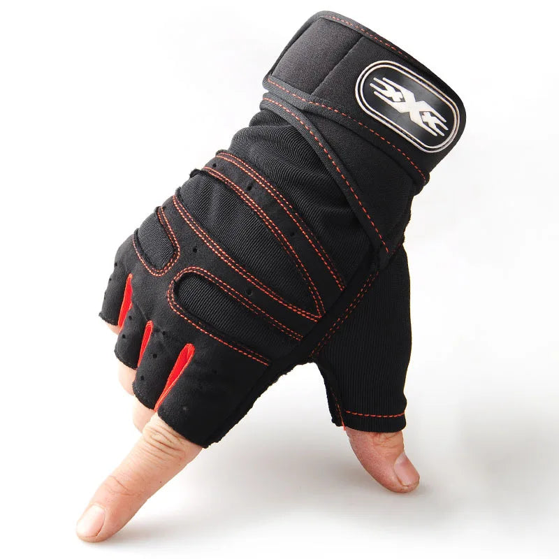 Custom Half-Finger Fitness Gloves with Logo | MOQ 100 Pairs
