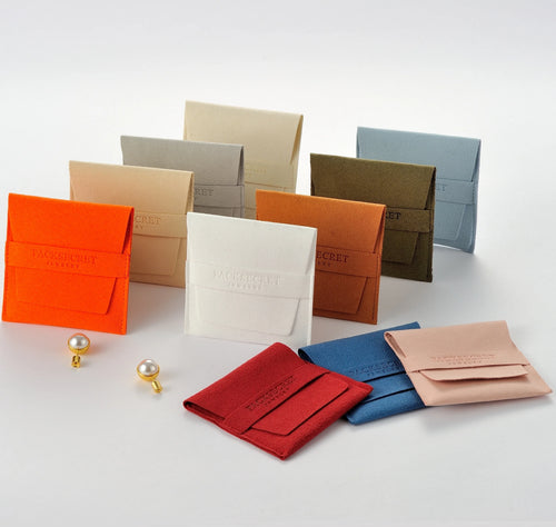Custom Envelope Velvet Jewelry Pouches with Logo | 100 MOQ for Premium Gift Packaging