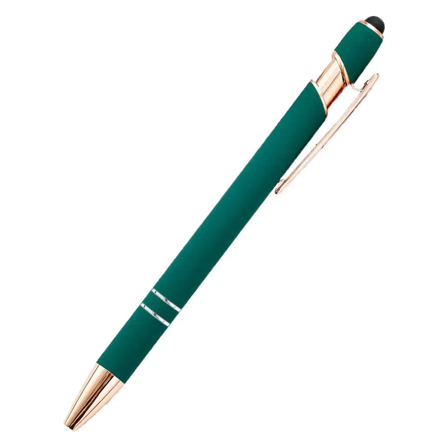 2-in-1 Capacitive Stylus Pen: 100 MOQ, Aluminum, Laser Engraving | Custom Logo Promotional Pens