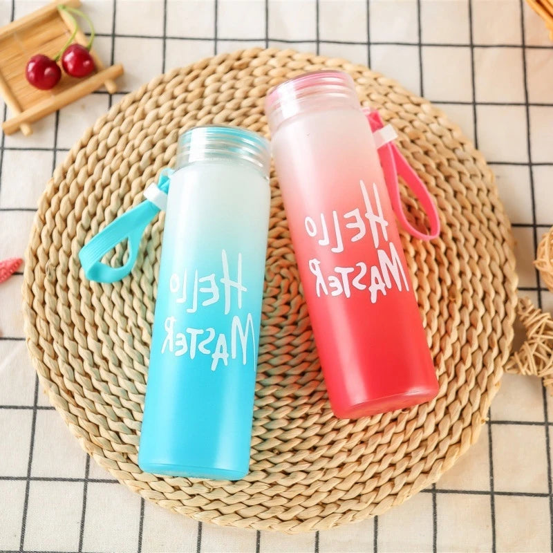 Custom Glass Water Bottles 1 MOQ | 480ml Color Changing Promotional Gift